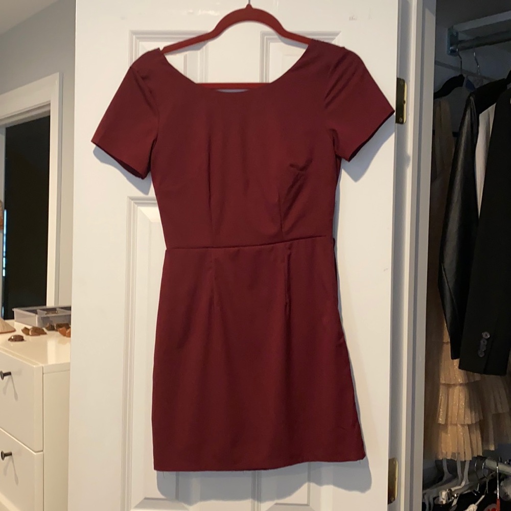 Maroon formal dress!